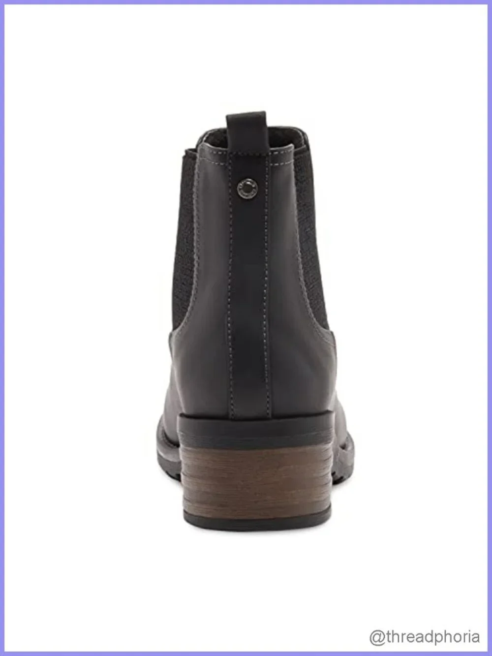 Womens Chelsea Ankle Boots Synthetic Memory Foam Block Heel